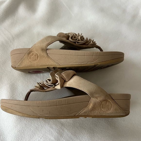 Fitflop Tan Ruffle Sandals - Picture 4 of 8